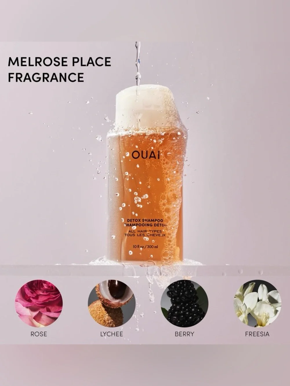 OUAI HEALTHY HAIR IS ON THE OUAI SET w/Detox Shampoo+Scalp Serum F/S LTD ED NIB!